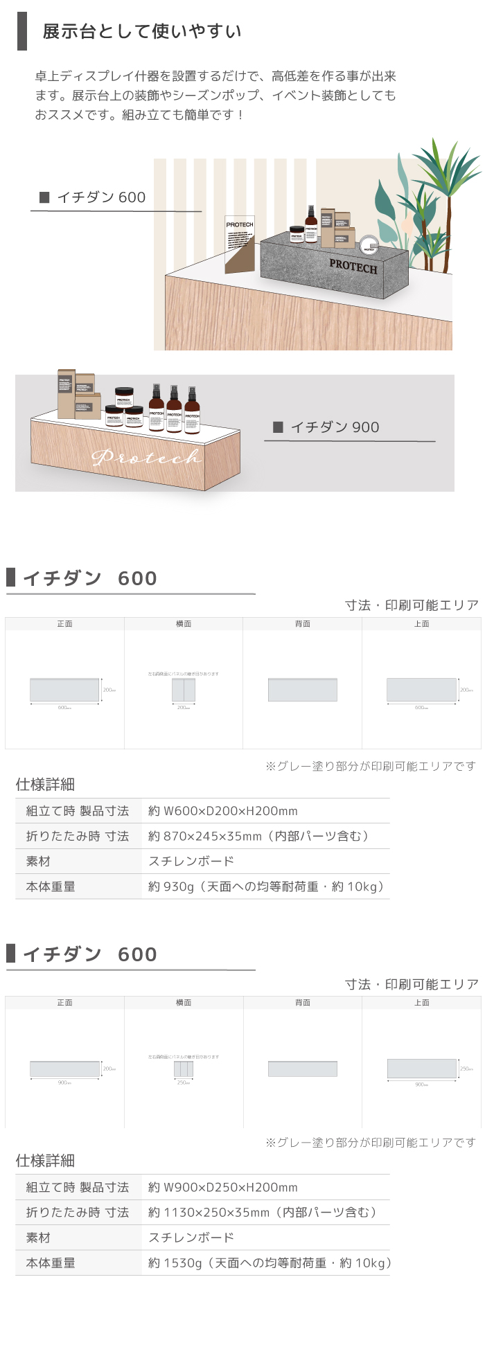 プロテク卓上什器